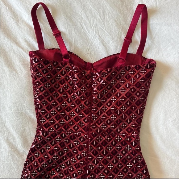 Nadine merabi sequin scarlet Jumpsuit